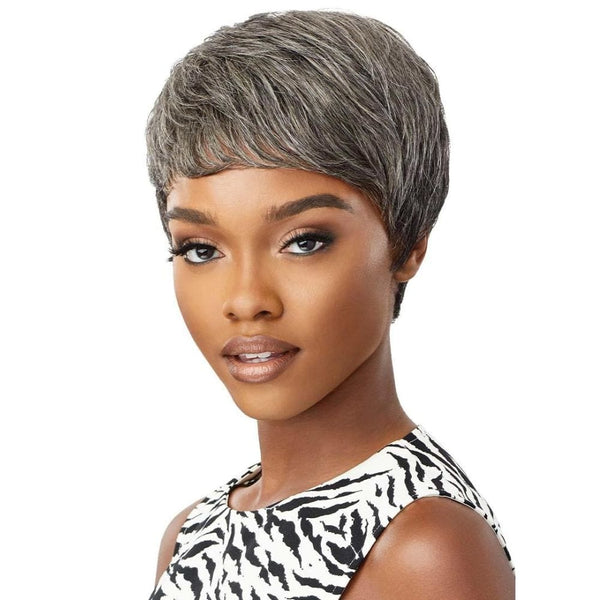 Outre Fab Fly Gray Glamour Human Hair Wig HH Eden