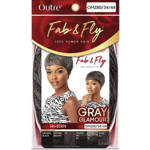 Outre Fab & Fly Gray Glamour Human Hair Wig - HH-Eden