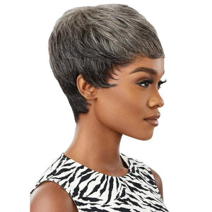 Outre Fab & Fly Gray Glamour Human Hair Wig - HH-Eden