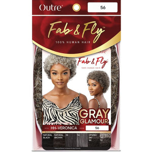 Outre Fab & Fly Gray Glamour Human Hair Wig - HH-Veronica
