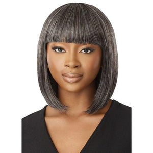 Outre Fab & Fly Human Hair Gray Glamour Wig - Deria