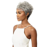 Outre Fab & Fly Human Hair Gray Glamour Wig - Theodora