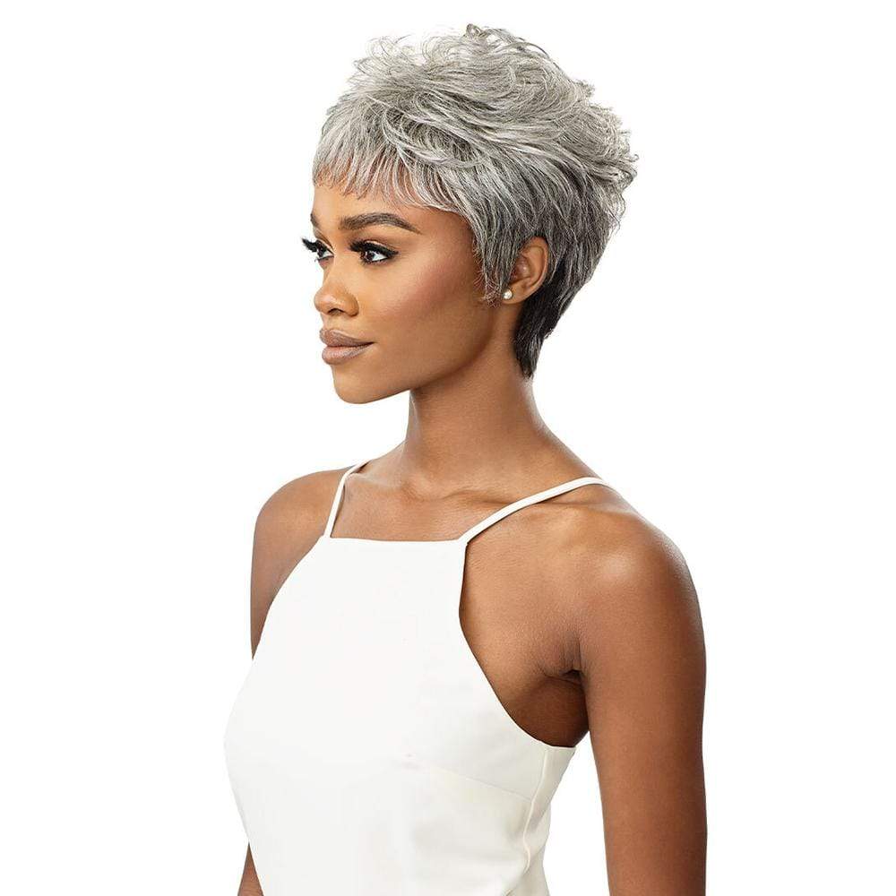 Outre Fab & Fly Human Hair Gray Glamour Wig - Theodora