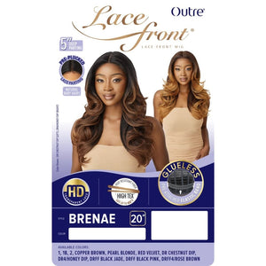 Outre Glueless HD Transparent Lace Front Wig - Brenae