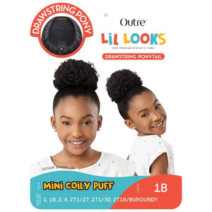 Outre Lil Looks Drawstring Ponytail - Mini Coily Puff