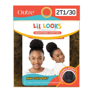 Outre Lil Looks Drawstring Ponytail - Mini Coily Puff