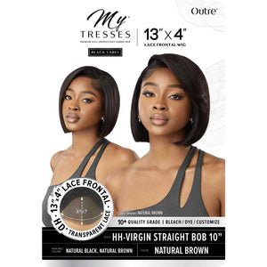 Outre MyTresses Black Label 13X4 Lace Frontal Wig: HH-VIRGIN STRAIGHT BOB 10"