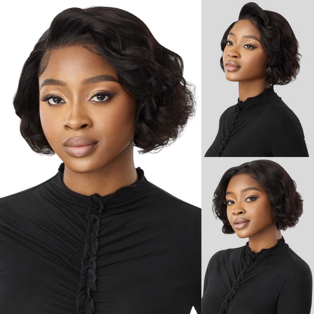 Outre MyTresses Black Label 13X4 Lace Frontal Wig: HH-VIRGIN WAVY BOB 10"