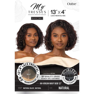 Outre MyTresses Black Label Human Hair Lace Front Wig - HH Virgin Wavy Bob 12"
