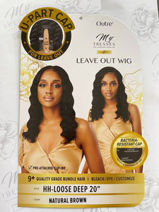 Outre MyTresses Human Hair Leave Out U-Part Wig - Loose Deep 20"