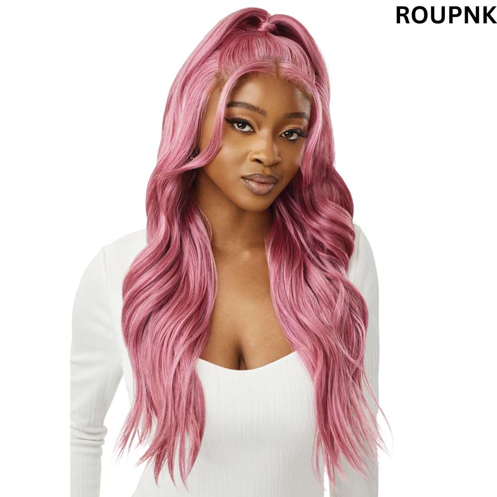 Nixe Perücke Mit Synthetischen Haaren – Natural Hairline, Side Part, Bunt Gewellt, 24 Zoll, Für Cosplay & Drag