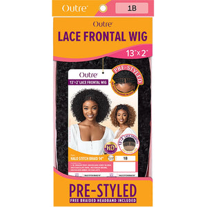 Outre Pre-Styled 13x2 Lace Frontal Wig - Halo Stitch Braid 14"