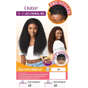 Outre Pre-Styled 13x2 Lace Frontal Wig - Halo Stitch Braid 26"