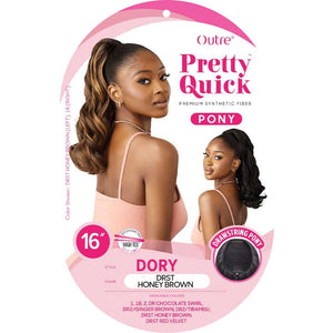 Outre Pretty Quick Synthetic Drawstring Ponytail - Dory