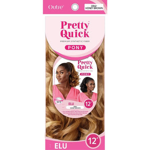 Outre Pretty Quick Synthetic Drawstring Ponytail - Elu
