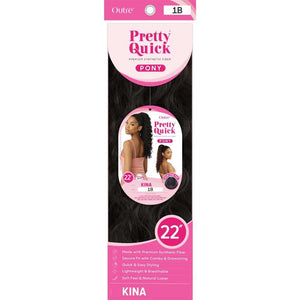 Outre Pretty Quick Synthetic Drawstring Ponytail - Kina