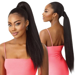 Outre Pretty Quick Wrap Ponytail - Kinky Straight 28"