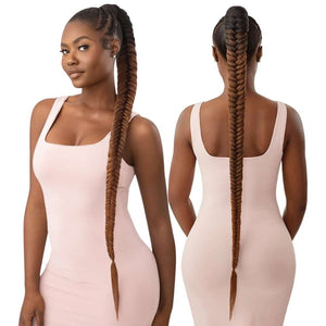 Outre Pretty Quick Wrap Ponytail - Natural Braided Fishtail 42"