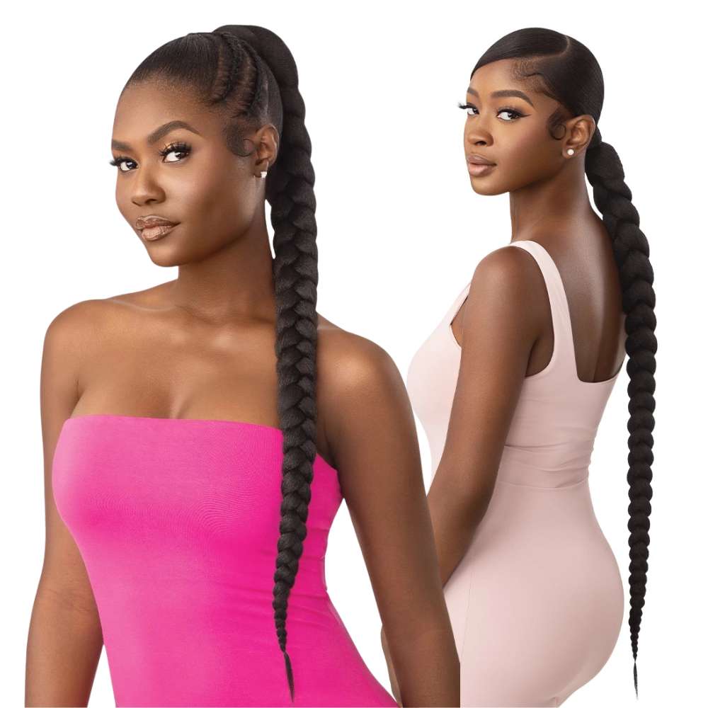 Outre Pretty Quick Wrap Ponytail - Natural Braided Ponytail 32"