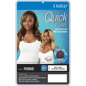 Outre Quick Weave Synthetic Half Wig - Febbie