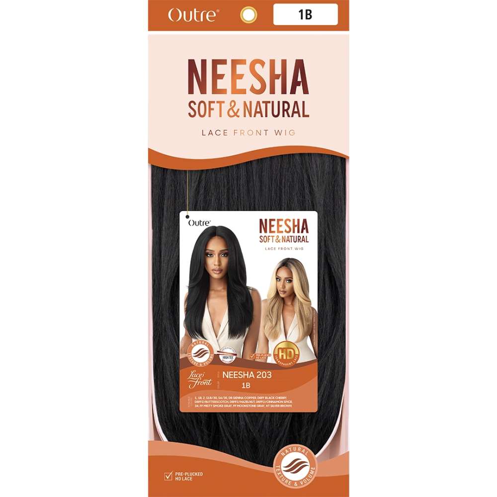 Outre Soft & Natural Synthetic Lace Front Wig - Neesha 203 display picture 3