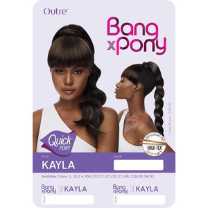 Outre Synthetic Bang x Pony Quick Ponytail - Kayla