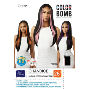 Outre Synthetic Color Bomb Lace Front Wig - Chandice