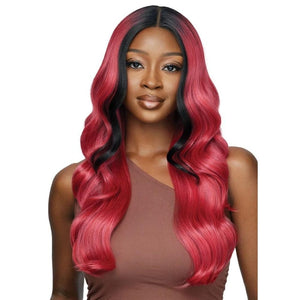 Outre Synthetic Color Bomb Lace Front Wig - Honor