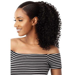 Outre Synthetic Drawstring Ponytail - 3B Bouncy Curls 18"