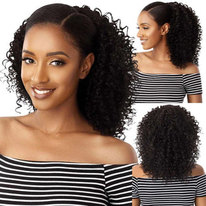 Outre Synthetic Drawstring Ponytail - 3B Bouncy Curls 18"