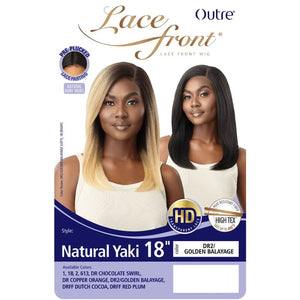 Outre Synthetic HD Lace Front Wig - Natural Yaki 18"