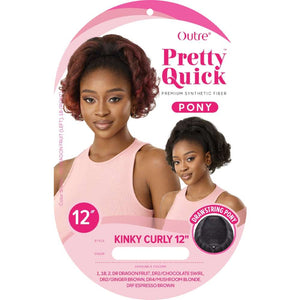 Outre Synthetic Pretty Quick Ponytail - Kinky Curly 12"