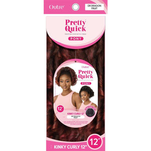 Outre Synthetic Pretty Quick Ponytail - Kinky Curly 12"