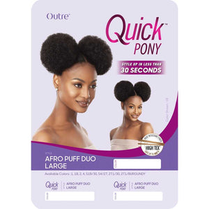 Outre Synthetic Quick Ponytail - Afro Puff Duo Large