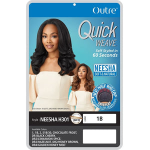 Outre Synthetic Quick Weave Half Wig - Neesha H301