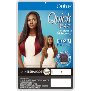 Outre Synthetic Quick Weave Half Wig - Neesha H306