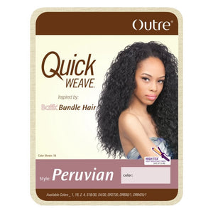 Outre Synthetic Quick Weave Half Wig - Peruvian