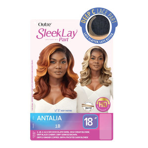 Outre Synthetic SleekLay Part Lace Front Wig - Antalia