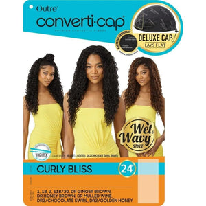 Outre Synthetic Wet & Wavy Converti-Cap Half Wig - Curly Bliss