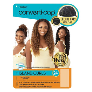 Outre Synthetic Wet & Wavy Converti-Cap Half Wig - Island Curls