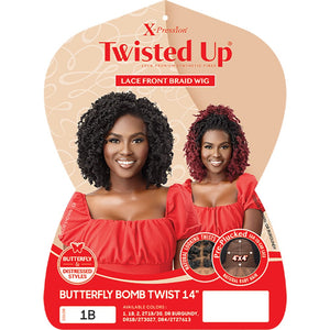 Outre Twisted Up 4x4 Lace Front Braid Wig - Butterfly Bomb Twist 14"
