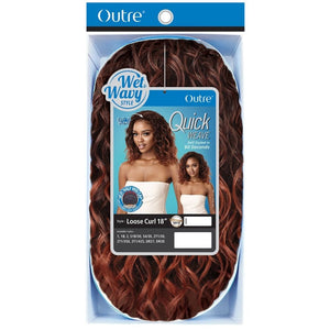 Outre Wet & Wavy Quick Weave Half Wig - Loose Curl 18"