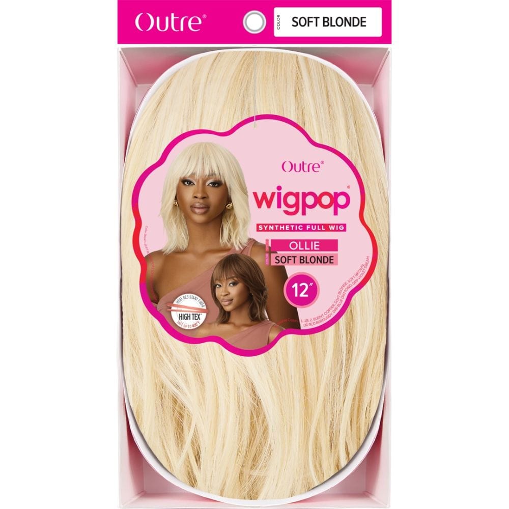NWOT bundle of 2 synthetic soft hair wigs . Synthetic Hair Wigs with Bangs Medium Length Yaki Wig Soft  main image 3