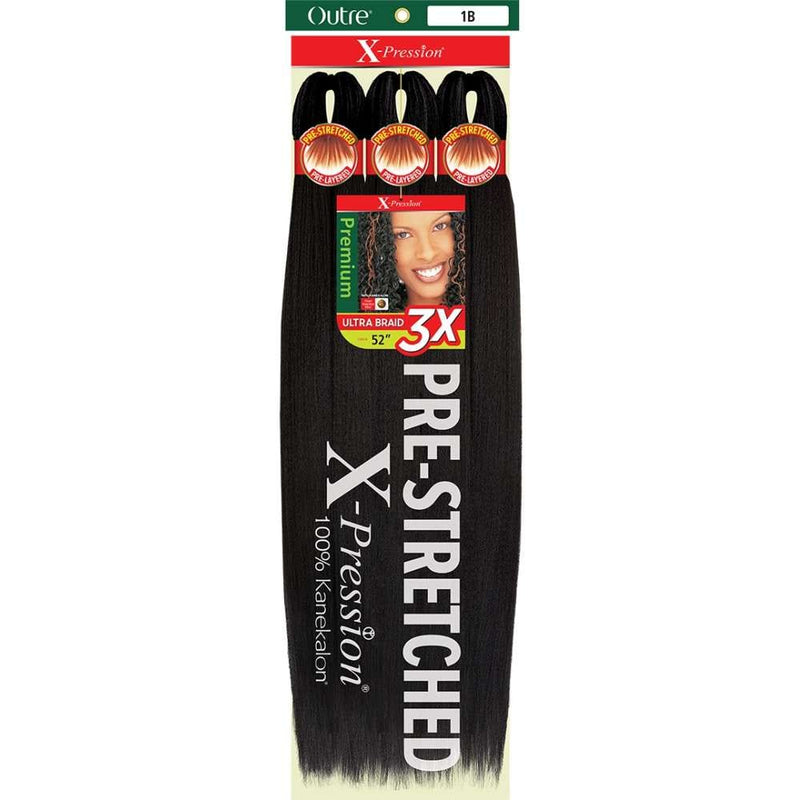 Outre X-Pression 100% Kanekalon 3X Pre-Stretched Ultra Braid