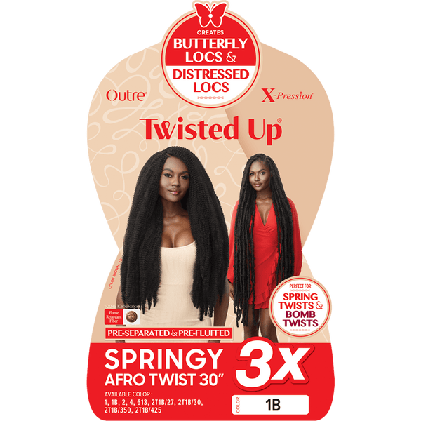 OUTRE X-PRESSION TWISTED UP CROCHET BRAID PRE-TWISTED PASSION TWIST 18