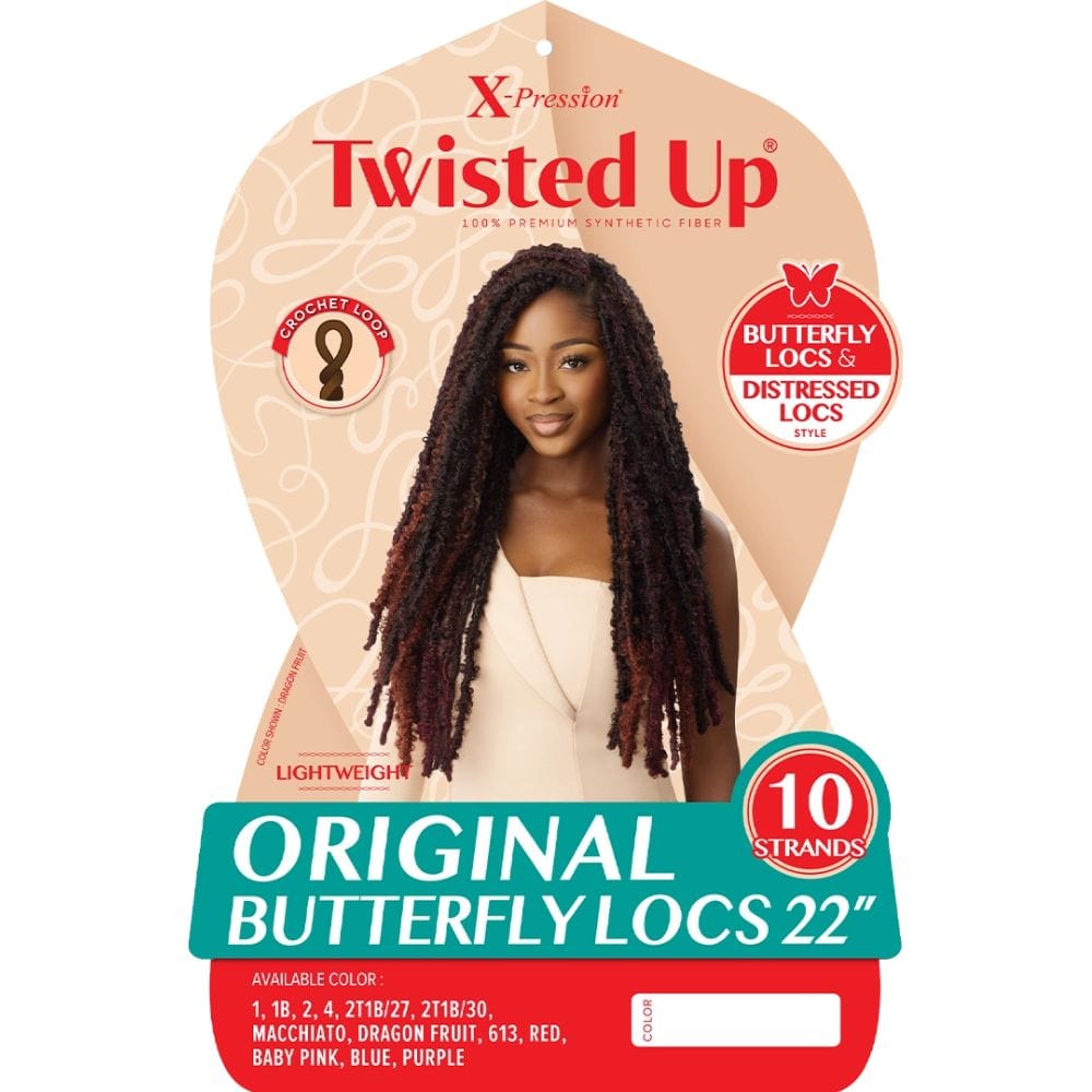 Outre X-Pression Twisted Up Crochet Hair - Original Butterfly Locs 22