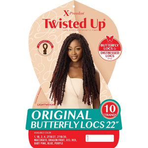 Outre X-Pression Twisted Up Crochet Hair - Original Butterfly Locs 22"