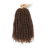 Passion Twist Synthetic Hair 1-8 Packs Passion Twist Crochet Hair for Black Women, Prelooped Crochet Twist Hair with Curly Ends
