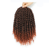 Passion Twist Synthetic Hair 1-8 Packs Passion Twist Crochet Hair for Black Women, Prelooped Crochet Twist Hair with Curly Ends