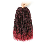 Passion Twist Synthetic Hair 1-8 Packs Passion Twist Crochet Hair for Black Women, Prelooped Crochet Twist Hair with Curly Ends